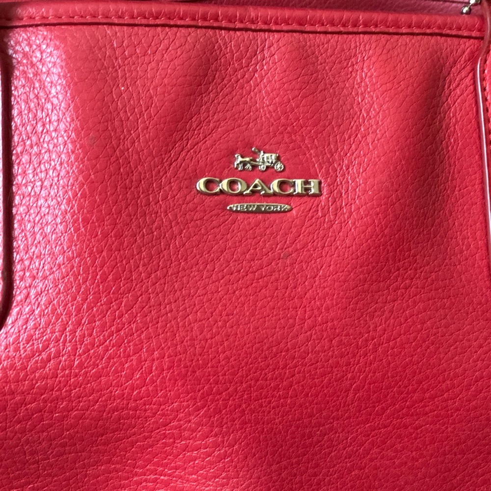 Coach red purse